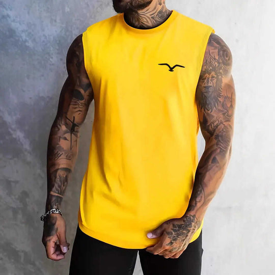 Mens Fashionable Casual Printed Sleeveless Vest 2XL - styled men's denim vest - casual men's loose punk jacket sleeveless ...