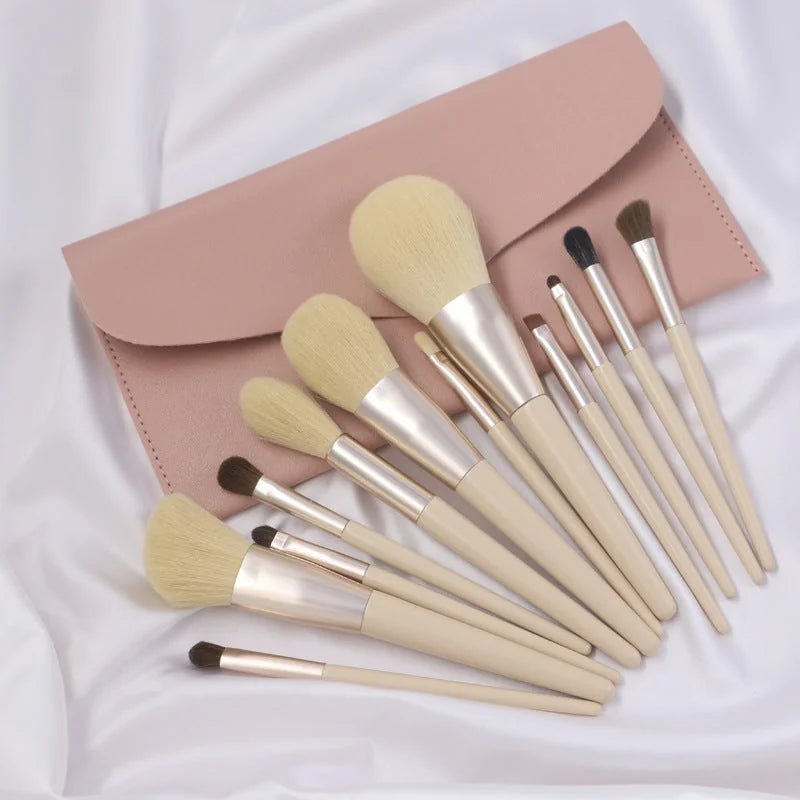 professional makeup brush set | synthetic bristle brushes | cruelty-free makeup tools | energy saving