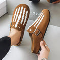 Men's Low-top Half Slippers Slip-on Lofter Board Shoes Meifu Market