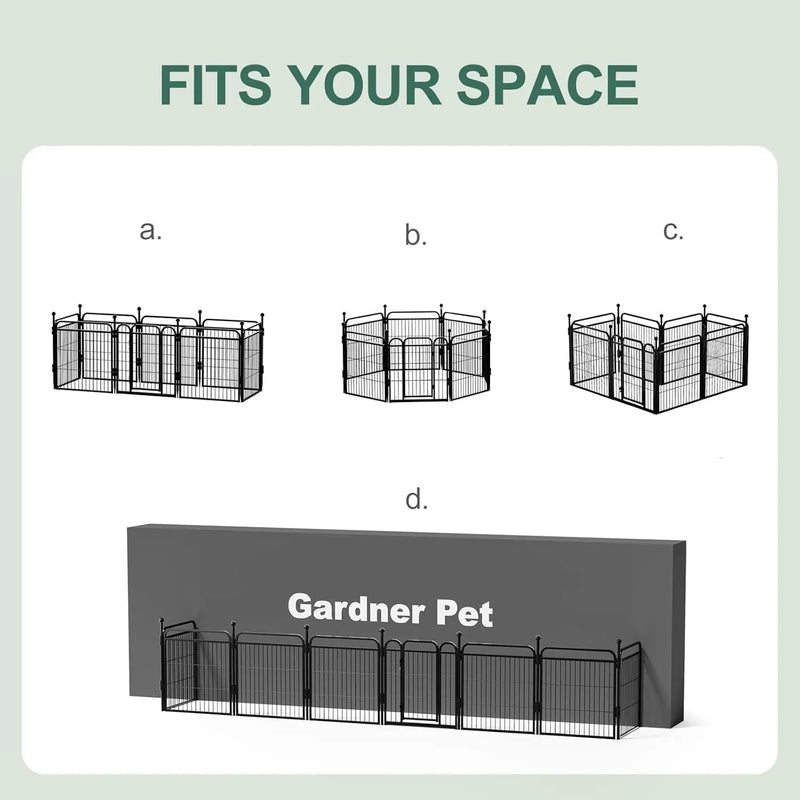 Gardner Pet Dog Fence Indoor And Outdoor Small And Medium Dog Foldable With Gravity Automatic Lock Pet Activity Fence Meifu Market