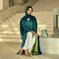 chiffon abaya dress | long sleeve color block robe | lightweight chiffon fabric | ultrasonic cleaning