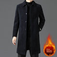 Temperament Lapel With Velvet Men's Woolen Coat Meifu Market