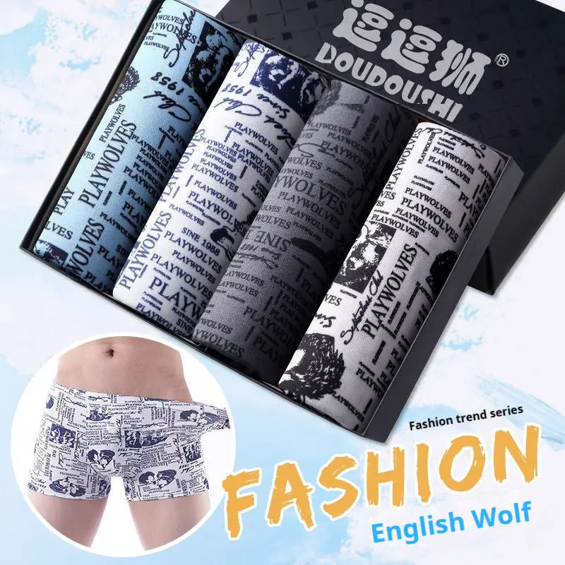 Men's Boxer Briefs Student Trendy Fashion New Meifu Market