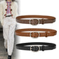 Women's Winter Jeans Strap Pant Belt Decoration Thin Belt Cowhide Black South Korea Simple meifu market