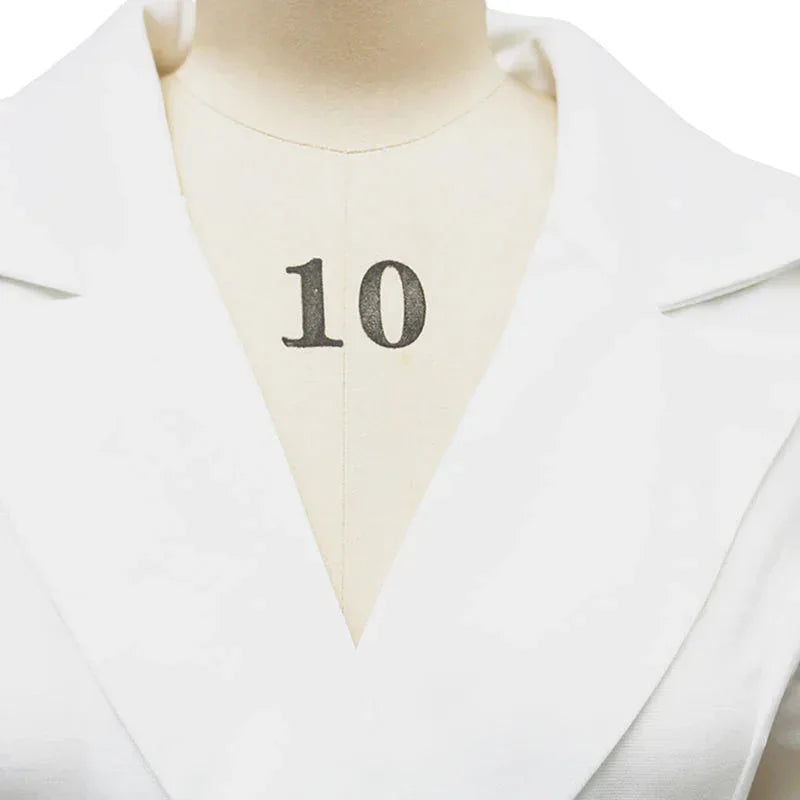 notch lapel midi dress | button front office dress | long sleeve formal wear | energy saving