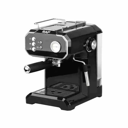 stainless-steel milk frother | 15-bar pressure steam wand | home barista coffee maker | energy saving
