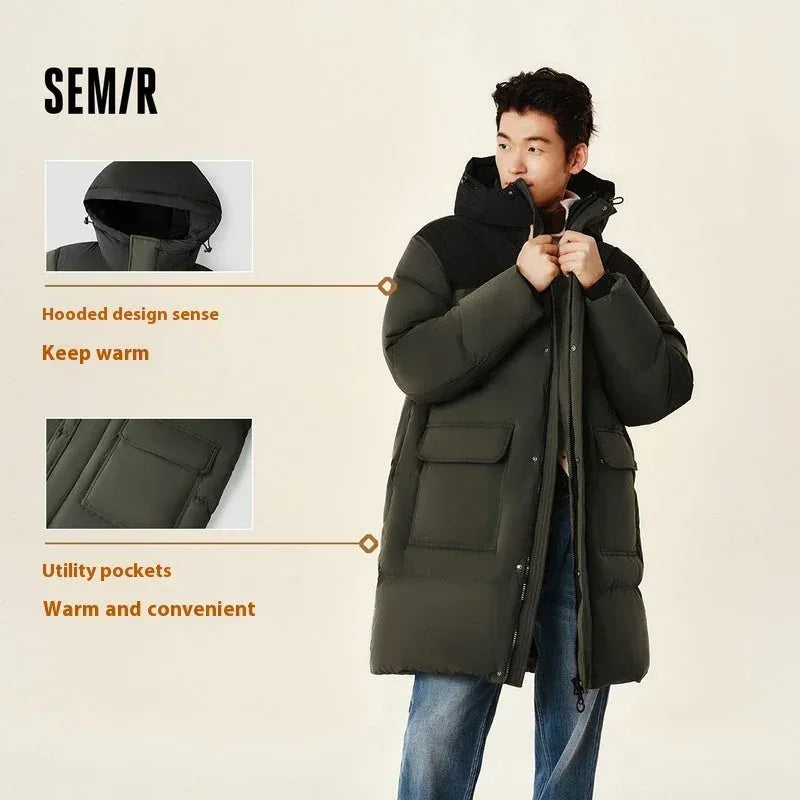 waterproof winter coat | thermal insulated jacket | long length parka | energy saving