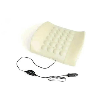 12V Car Massager Chair Pad - Neck & Waist Pillow for Pain Relief