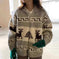 Korean Style New Christmas Atmosphere Zipper Sweater Meifu Market