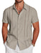 Men's Hawaiian Print Short Sleeve Lapel Shirt - Meifu Market