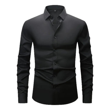 Fashion Personality Four-sided Stretch Shirt Men's Long Sleeve
