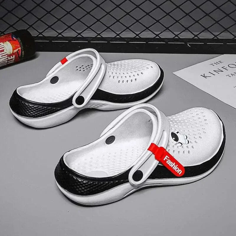 lightweight eva construction | waterproof sandals for men | slip-resistant outdoor sandals | ultrasonic cleaning