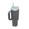 oz insulated tumbler with straw | stainless steel vacuum insulation | large capacity coffee mug | energy saving