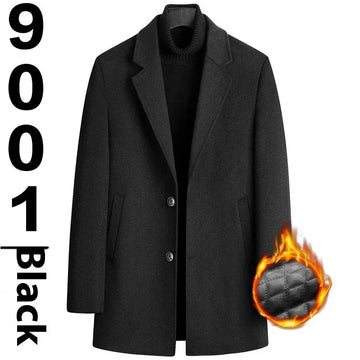 merino wool coat | waterproof wool coat | long single breasted overcoat | energy saving