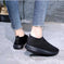 stretch mesh slip-on shoes | breathable knit flats | soft sole walking shoes | energy saving