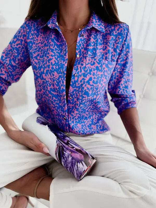 Fashion Long Sleeve Printed Shirt Meifu Market