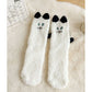 Coral Fleece Socks Women's Mid-calf Three-dimensional Cartoon Room Socks Meifu Market
