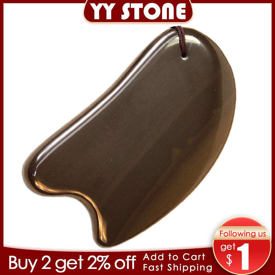 5A Si Bin Bian Stone Gua Sha Massager - Face & Body Slimming Tool - Meifu Market