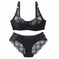 wire-free lace bra | seamless underwear set | push-up padded bra | energy saving