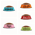 non-slip pet food bowl | personalized name dog bowl | heavy-duty pet water dish | ultrasonic cleaning