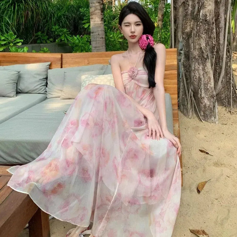 backless halter dress | summer travel dress | sexy womens dress | ultrasonic cleaning