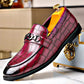 Embossed Pedal Horsebit Buckle Business Casual Youth Shoes Meifu Market