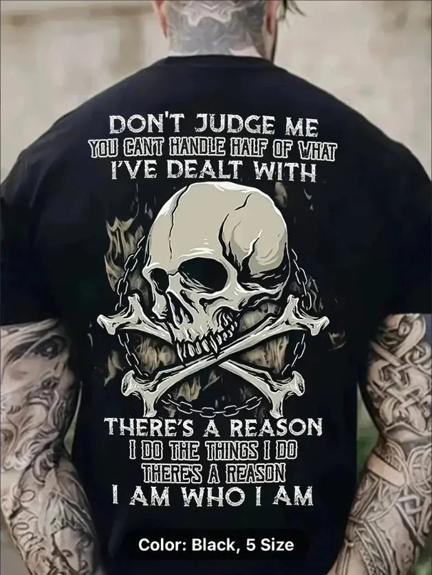 stylish skull graphic tee | soft breathable cotton t-shirt | short sleeve crew neck shirt | energy saving