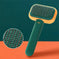 New Pet Cat Dog Hair Brush Hair Massage Comb Open-Knot Brush Grooming Cleaning Tool Stainless Steel Comb Green - scale com...