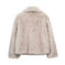 plush sherpa coat for women | long winter coat with lapel | thickened warm jacket | energy saving