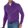Men's Fashion Casual Long Sleeve V-neck Cashmere Zipper Top XS - reverse side showing construction