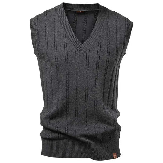 merino wool sweater vest | slim fit waistcoat | breathable knit fabric | energy saving