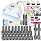 80W Nail Phototherapy Machine Set - main view (pattern: check)