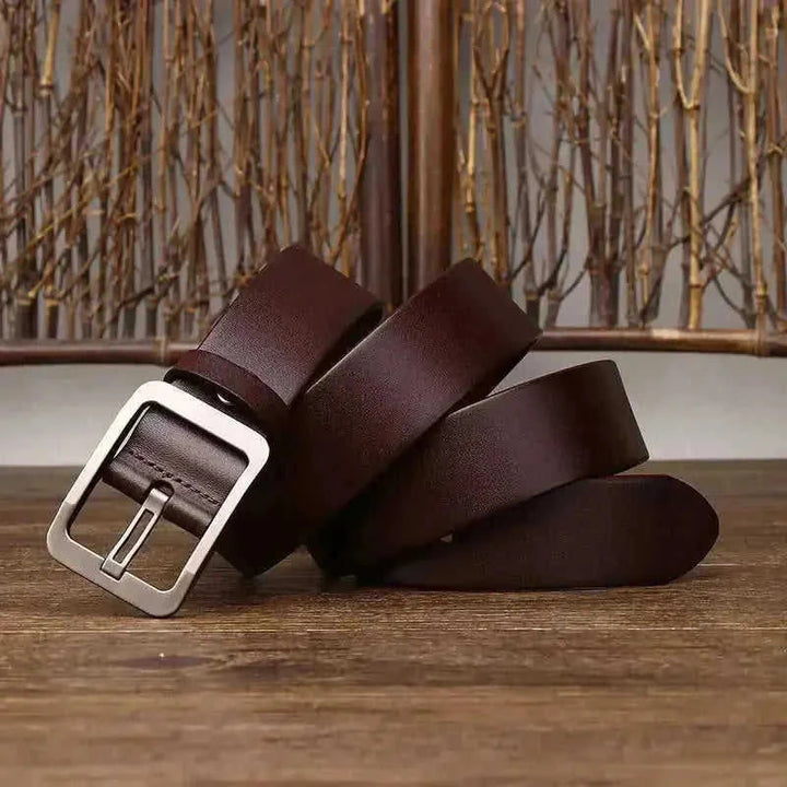 Minimalist Light Luxury Business Belt Pin Buckle Fashion Casual All-matching Black - color variant display