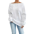 Women's Loose Casual Drawstring Off-the-shoulder Off-shoulder Top Meifu Market