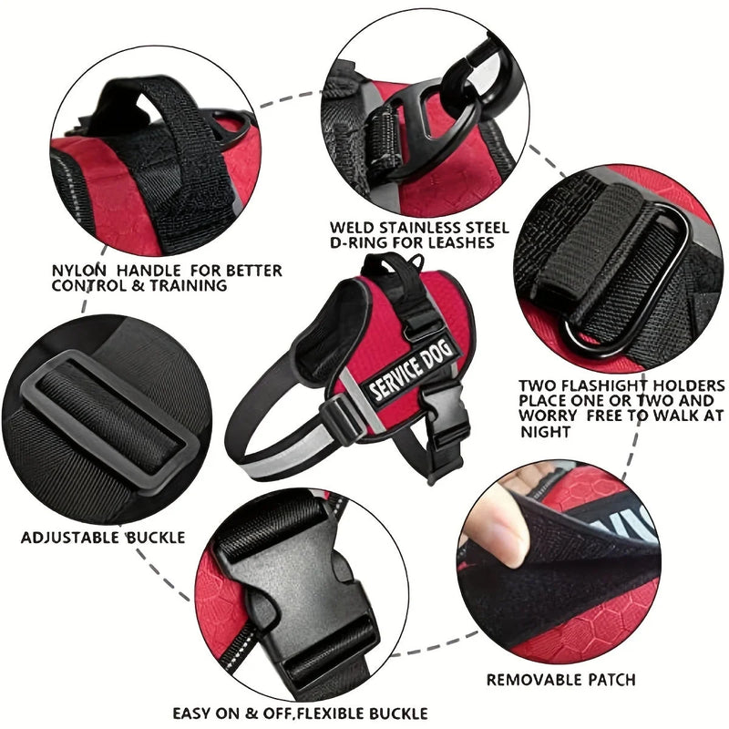 reflective dog vest harness | comfortable mesh dog harness | safety pet vest | ultrasonic cleaning