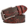 genuine leather belt for men | full grain cattlehide leather | heavy duty brass buckle | energy saving