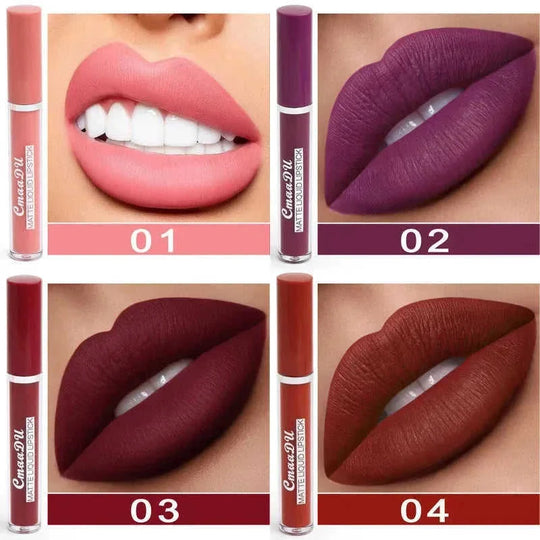 non-stick cup formula | waterproof matte lipstick | long-lasting lip color | energy saving