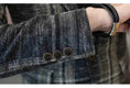 slim-fit plaid blazer | wool blend mens blazer | modern fit blazer jacket | ultrasonic cleaning