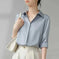 vintage satin button down shirt | oversized checkered blouse | lightweight satin shirt | ultrasonic cleaning