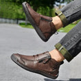 Men's Flats Ankle Boots Fashion Casual Side-zipper Boot Temperament Commuter Shoes Meifu Market