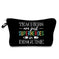waterproof cosmetic bag | travel makeup organizer with zipper | pvc material toiletry bag | ultrasonic cleaning