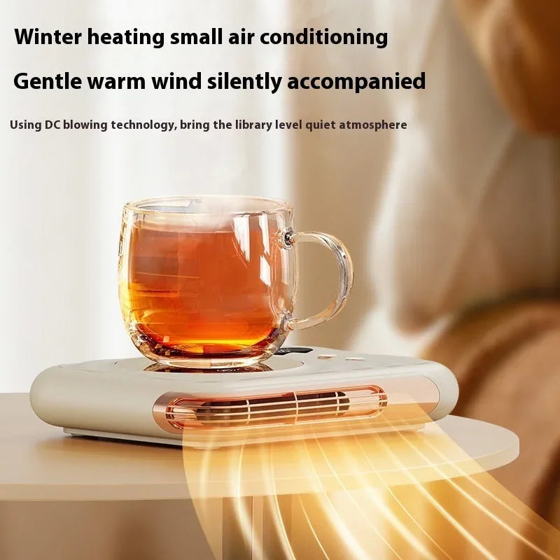 fast heating technology | compact desk heater | dual function warmer | ultrasonic cleaning