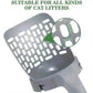 120pcs Dog Poop Bags with Cat Litter Scoop & Dispenser - back view
