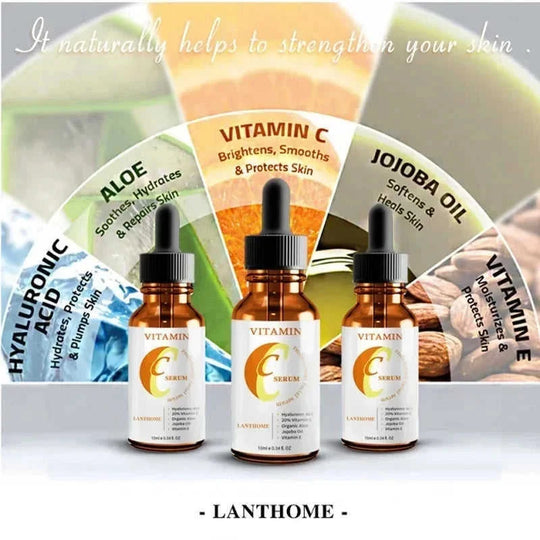 vitamin c brightening serum | hydrating face serum for dry skin | niacinamide serum for pores | energy saving