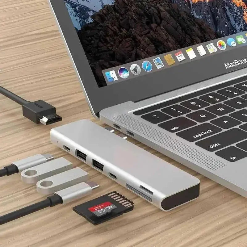 usb-c multiport adapter | aluminum alloy construction | 4k hdmi output | ultrasonic cleaning