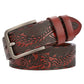 Carved Craft Men's Belt Fashion Cattlehide Leather Pant Belt Meifu Market