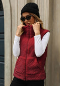 Women's Clothing Cardigan Zipper Loose Diamond Lattice Coat Plush Vest Meifu Market