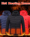 New Heated Jacket Coat USB Electric Jacket Cotton Coat Heater Thermal Clothing Heating Vest Men's Clothes Winter Meifu Market