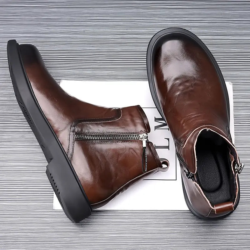 British Style Workwear Non-slip All-matching Breathable Men's Boots Meifu Market