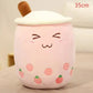Cute Fruit Drink Plush Stuffed Soft Strawberry Milk Tea Plush Boba Tea Cup Toy Bubble Tea Pillow Cushion Kids Gift Meifu Market